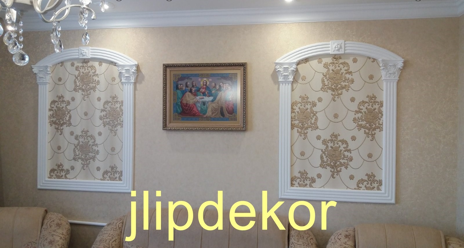 ліпнина з гіпсу, лепка из гипса, гипсовая лепнина