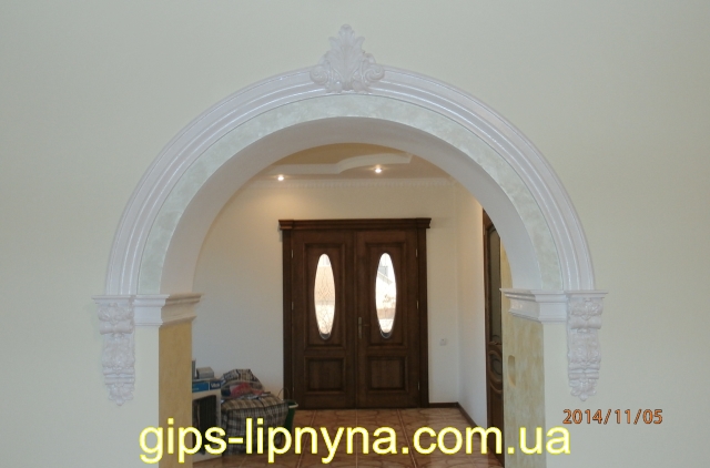 ліпнина з гіпсу, лепка из гипса, гипсовая лепнина