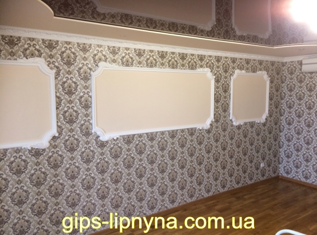 ліпнина з гіпсу, лепка из гипса, гипсовая лепнина