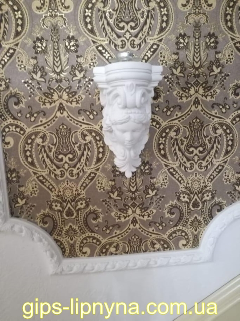 ліпнина з гіпсу, лепка из гипса, гипсовая лепнина